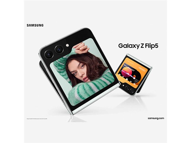 サムスン、3.4型カバーディスプレイを搭載した縦型折りたたみスマホ