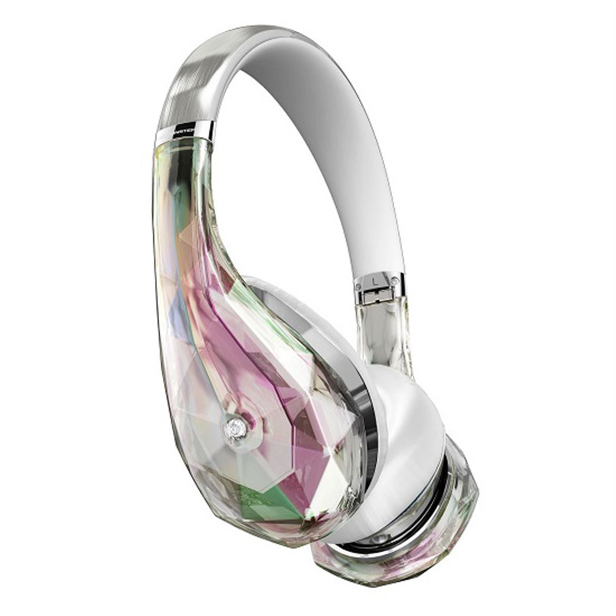 MONSTER、ダイヤ型ヘッドホン「DIAMONDZ」に新色クリアカラーモデル