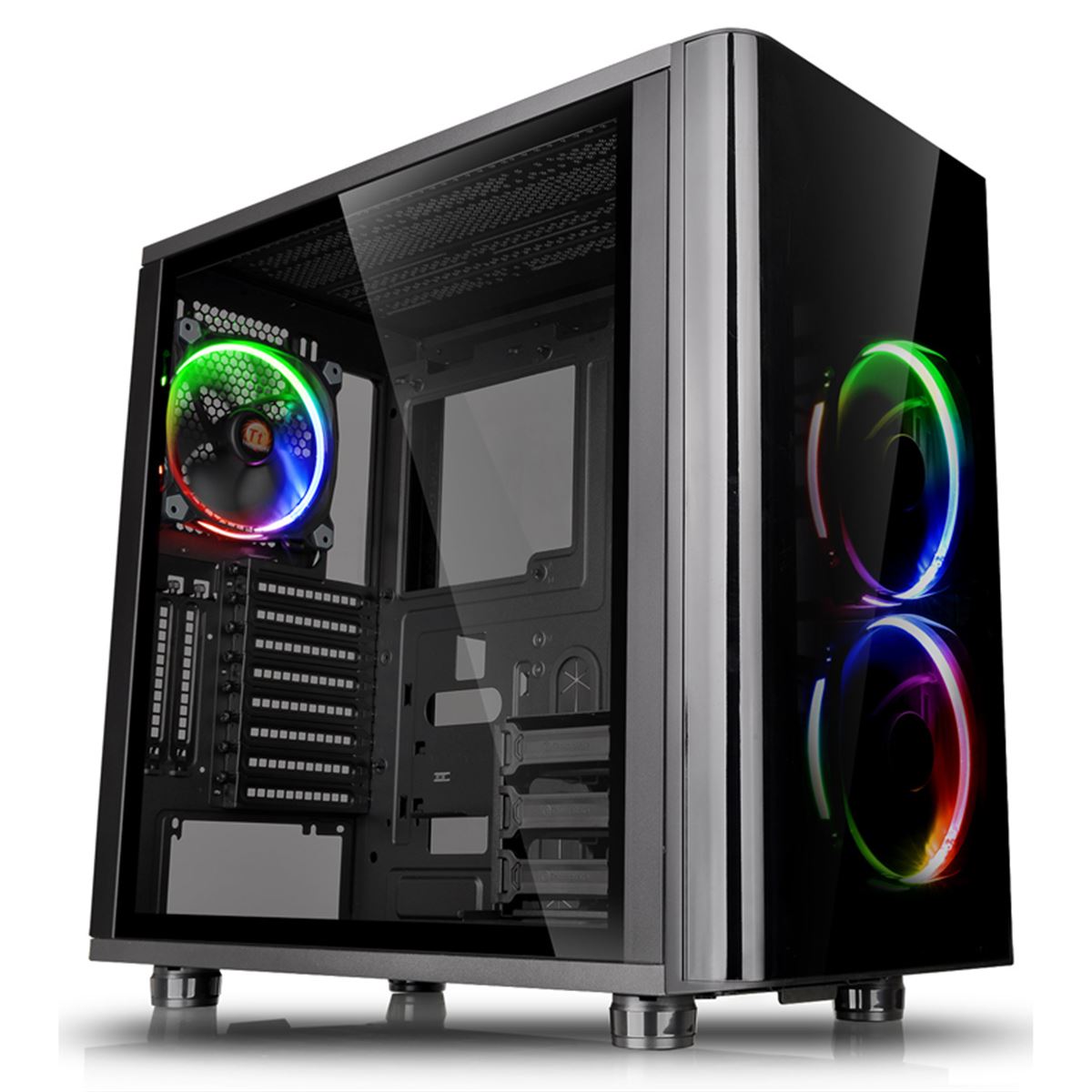 Thermaltake、2面強化ガラスパネル採用のミドルタワーPCケース2種