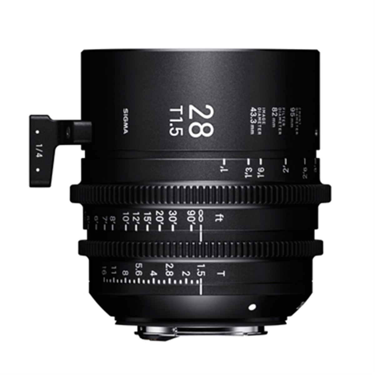 シグマ、映像制作用「SIGMA CINE LENS」 28mm/40mm /105mm T1.5 FFを