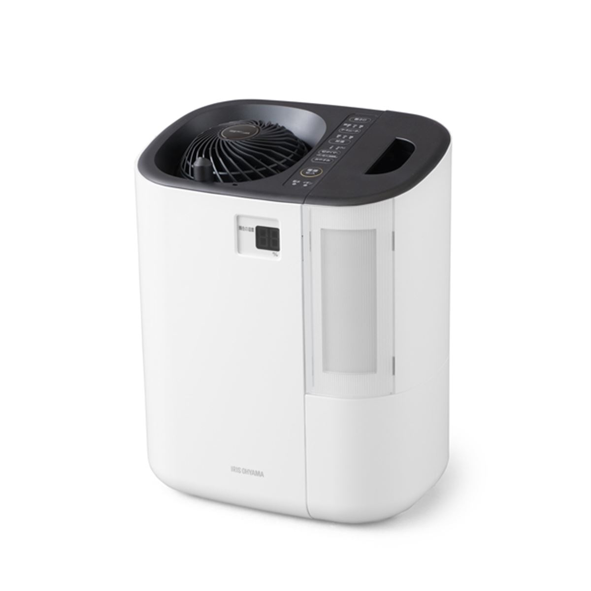 アイリスオーヤマ、部屋の隅々まで蒸気を届ける「サーキュレーター加湿