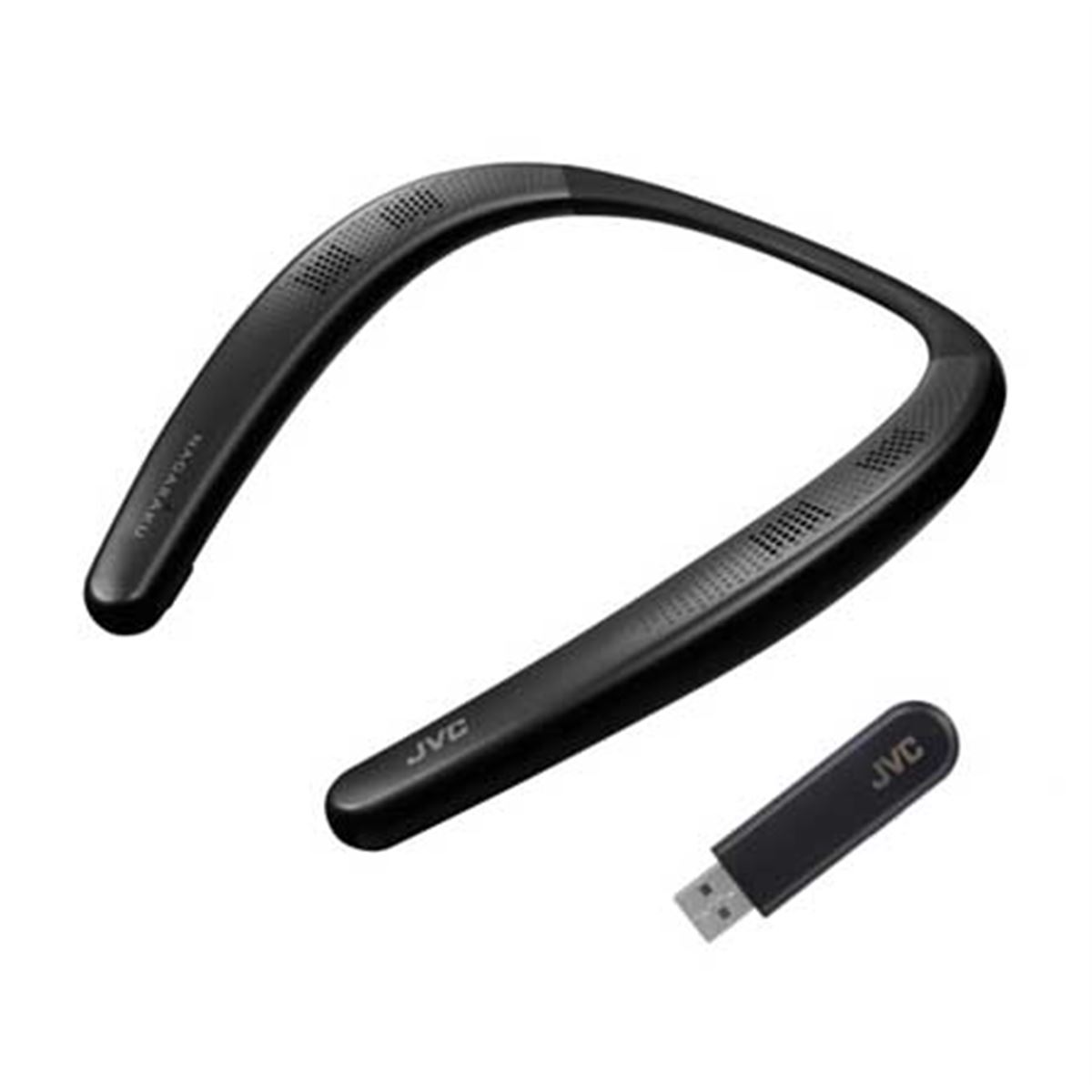 JVC、テレビ音声用の送信機が付属したネックバンド式ワイヤレス