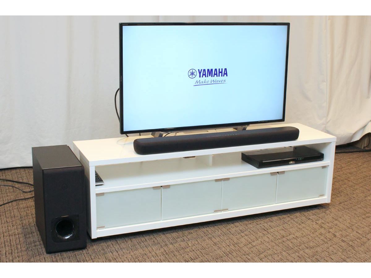 Alexaスピーカーにもなる迫力の2ユニット型サウンドバー「ヤマハ YAS