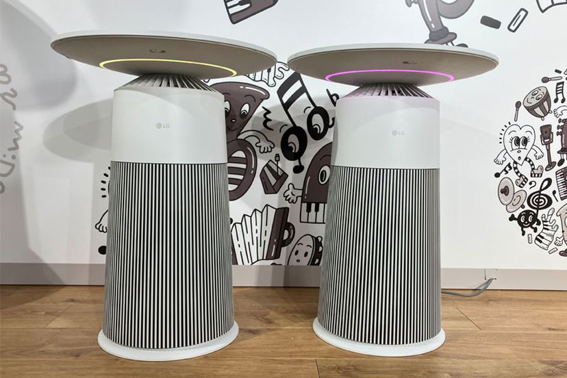 空気清浄×テーブル×ライト×スマホ充電！ LGのマルチ空気清浄機が