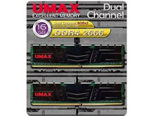 UMAX DCDDR4-2666-16GB HS [DDR4 PC4-21300 8GB 2枚組] 価格比較
