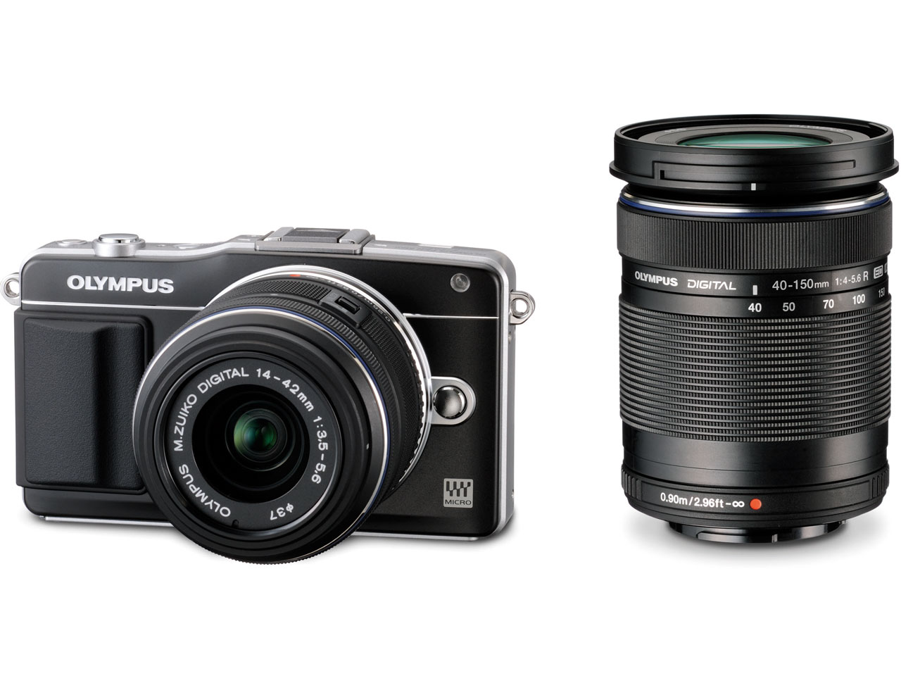 オリンパス OLYMPUS PEN mini E-PM2 ダブルズームキット [ブラック