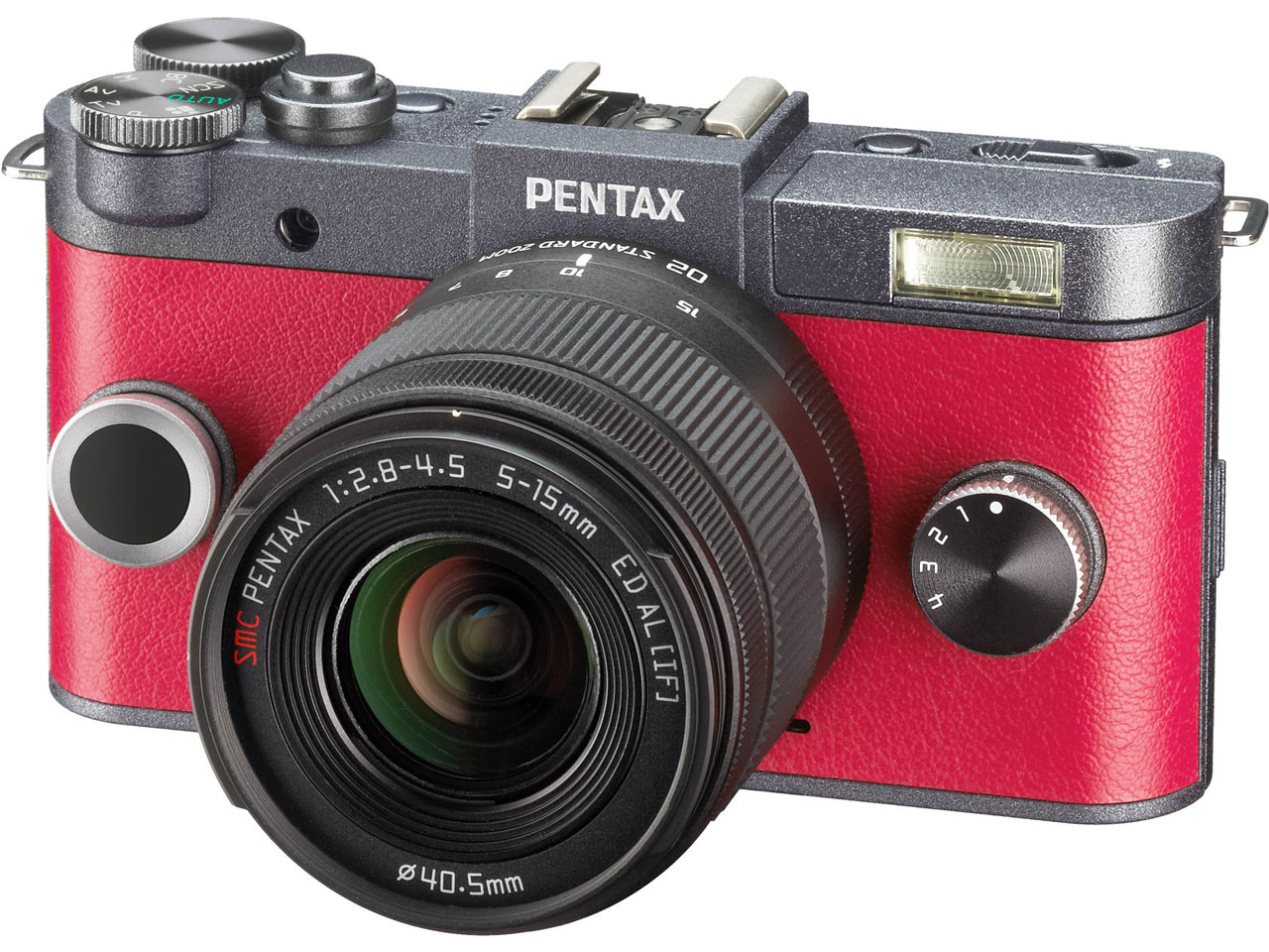 ペンタックス PENTAX Q-S1 ダブルズームキット [ガンメタル×カーマイン
