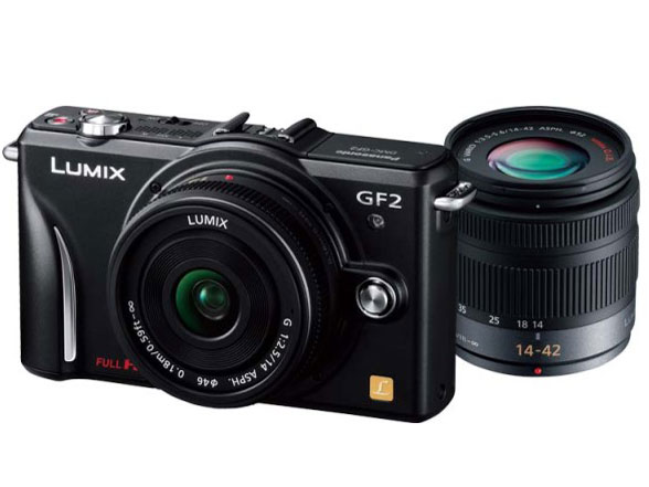 パナソニック LUMIX DMC-GF2W-W ダブルレンズキット [シェルホワイト