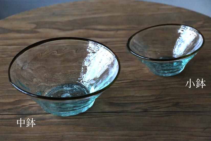 mooshuleek -ムーシュリーク- 太田潤 手吹き硝子工房 口巻き モール中鉢