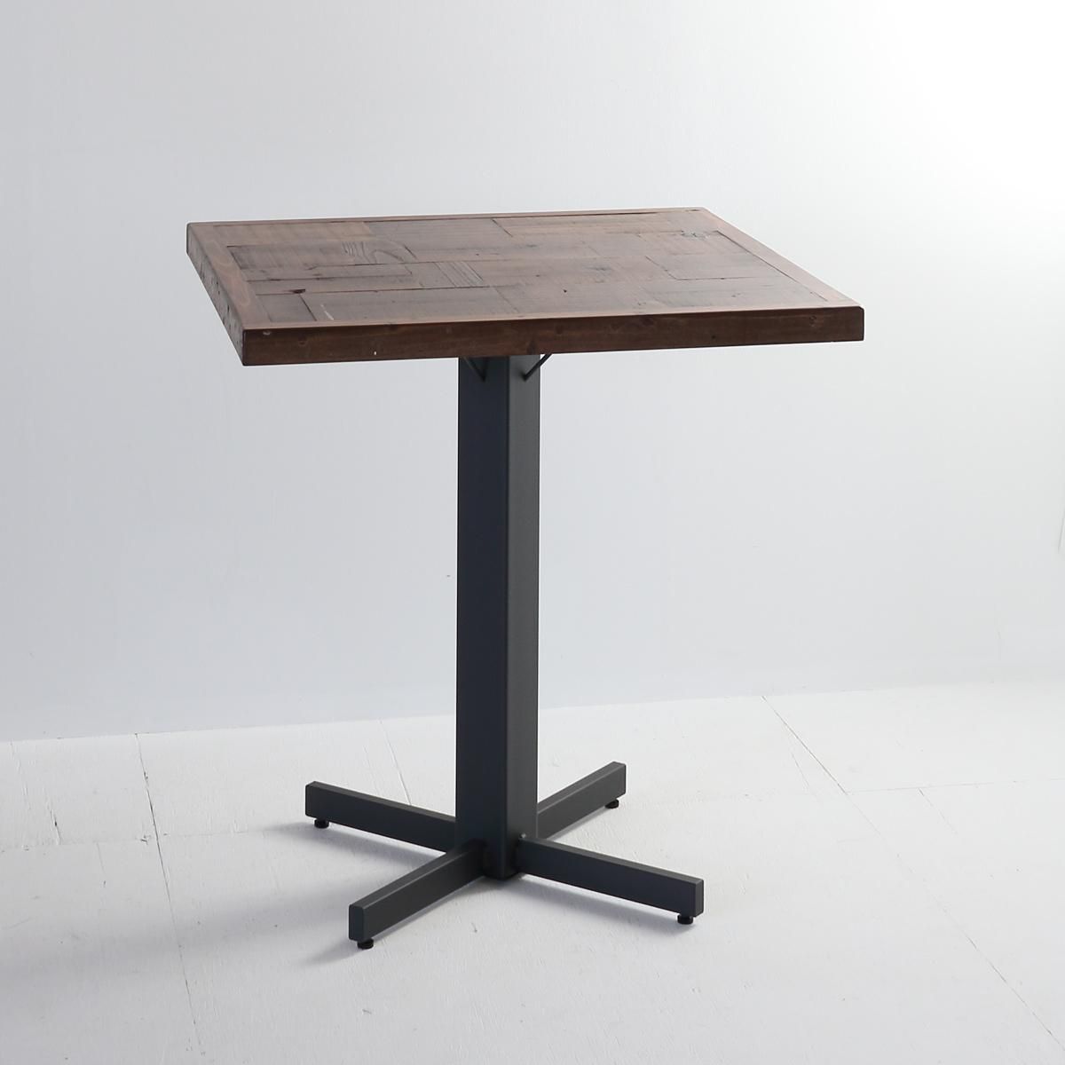 職人家具 古材 中古足場板パッチワークカフェテーブル【設置配送無料