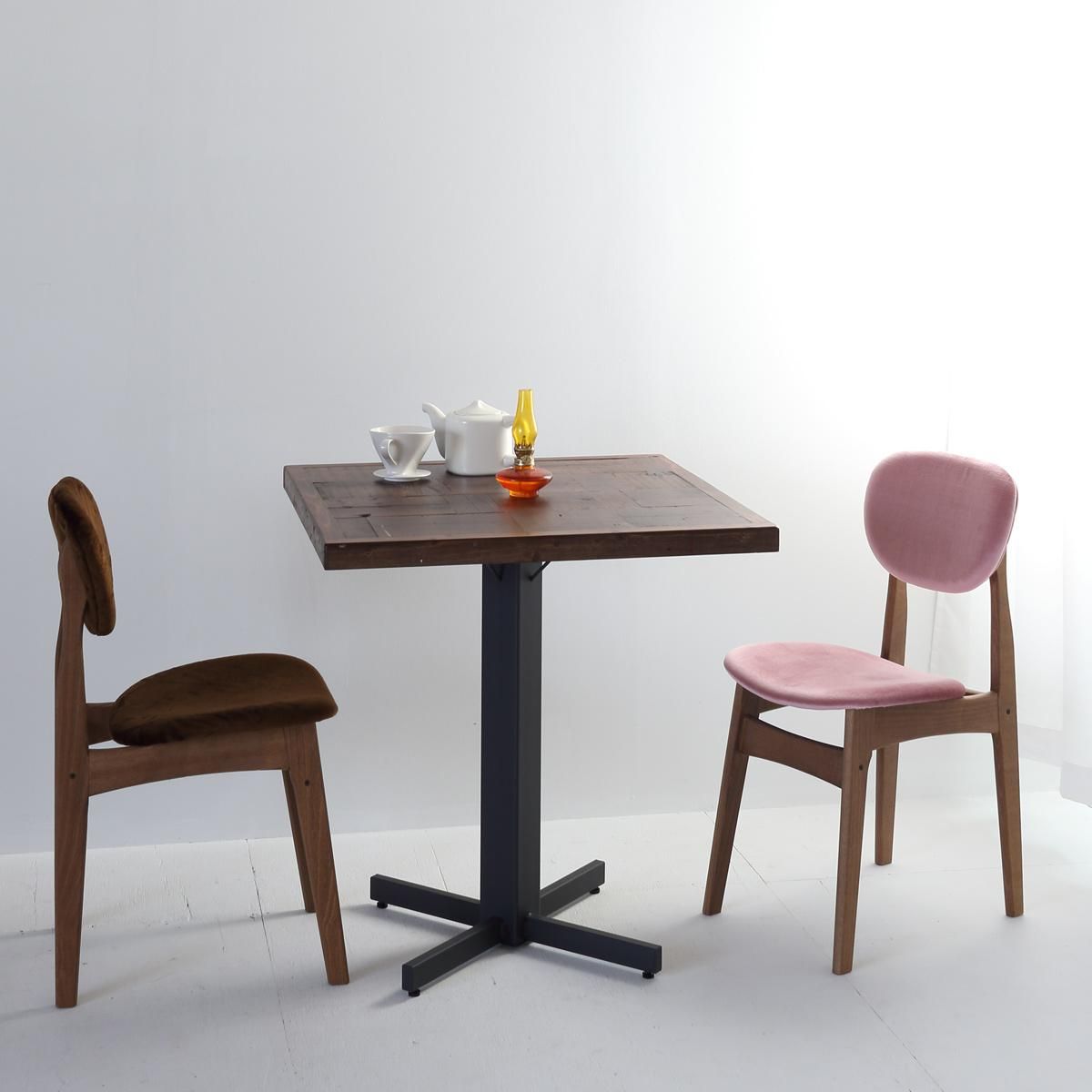 職人家具 古材 中古足場板パッチワークカフェテーブル【設置配送無料