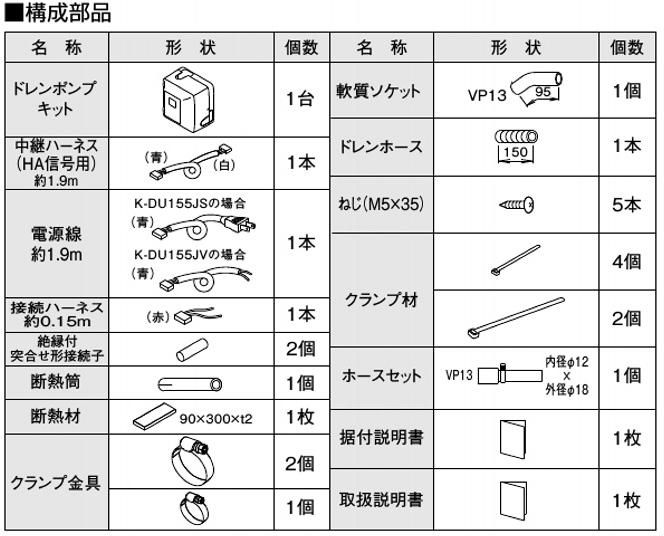 ドレンアップキット/ドレンポンプキット 空調関連部材 オーケー器材