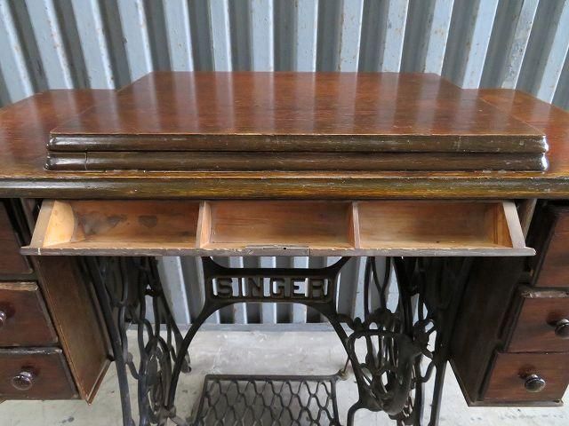 SINGER社 アンティーク ミシン台 - アンティーク、ビンテージの