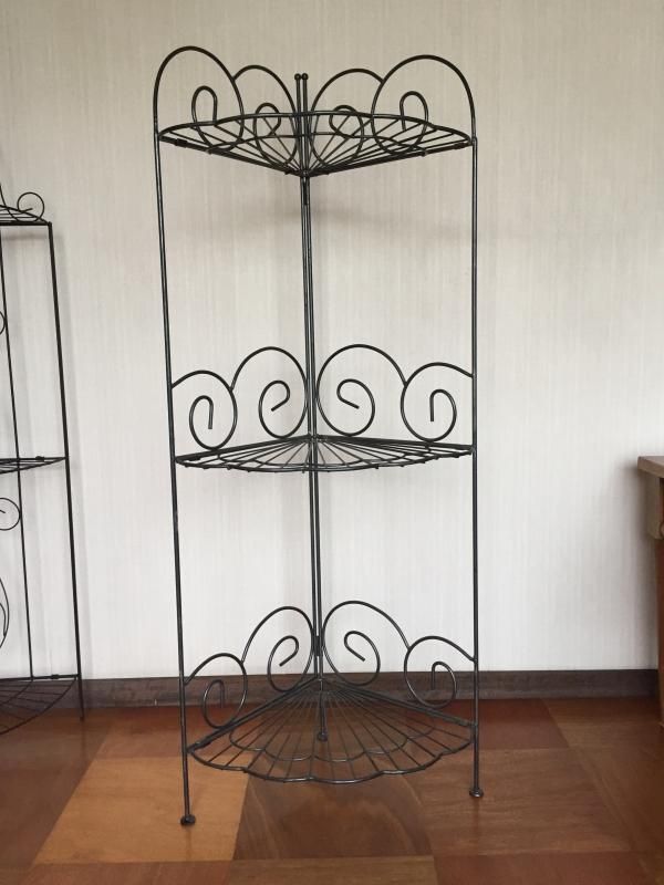 コーナーラック アイアン 3段ラック - soracoya（空小屋）