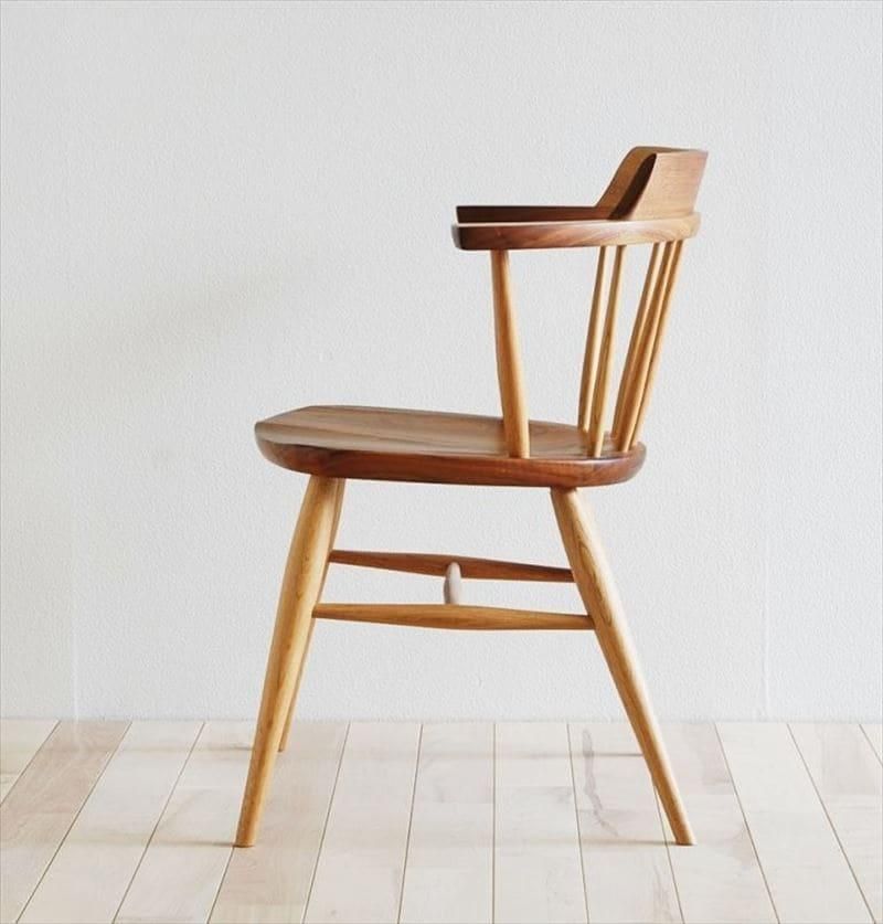 高山ウッドワークス SC3K captain chair／ウォールナット＋オーク