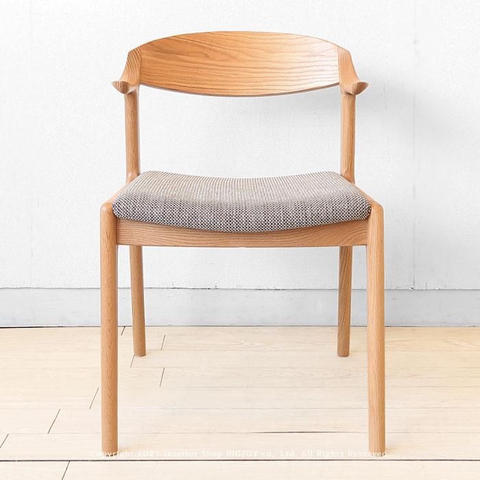 ナガノインテリア/DC354 ダイニングチェア 北欧 レッドオーク無垢材