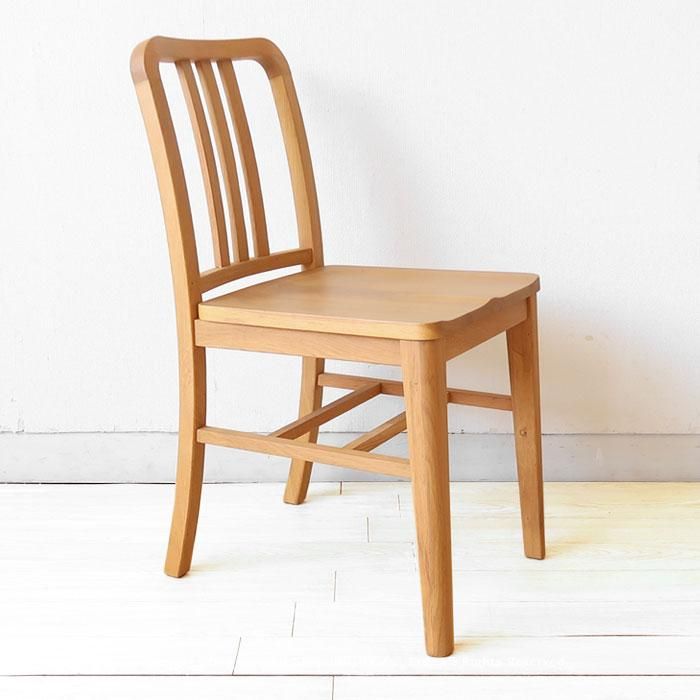 ダイニングチェア 木製椅子 オーク材 オーク無垢材 節有材 シンプル