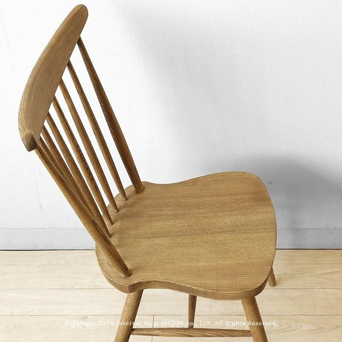 ダイニングチェア タモ材 タモ無垢材 木座 木製椅子 カントリーモダン