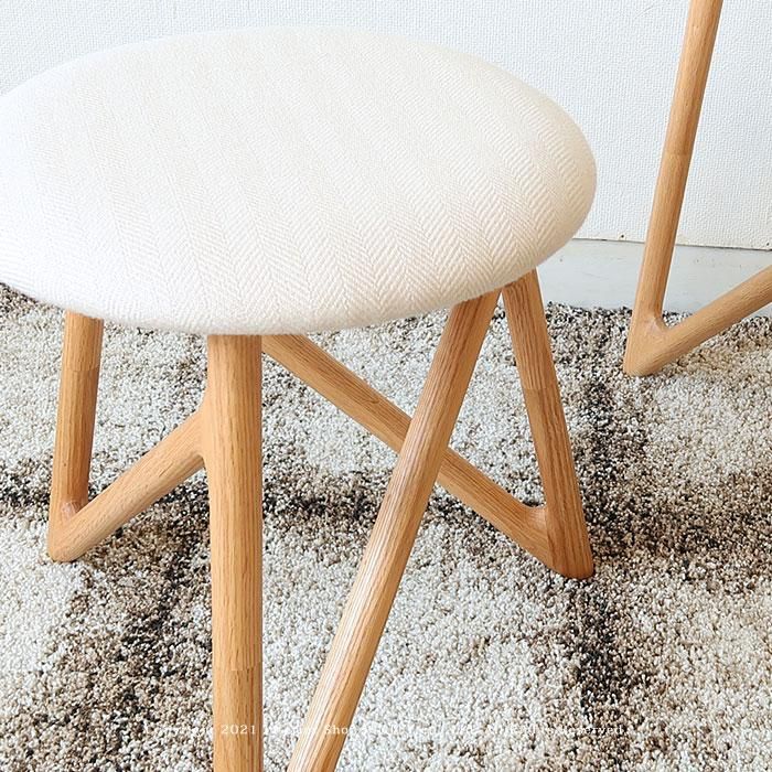 スツール 北欧デザイン レッドオーク材 レッドオーク無垢材 北欧