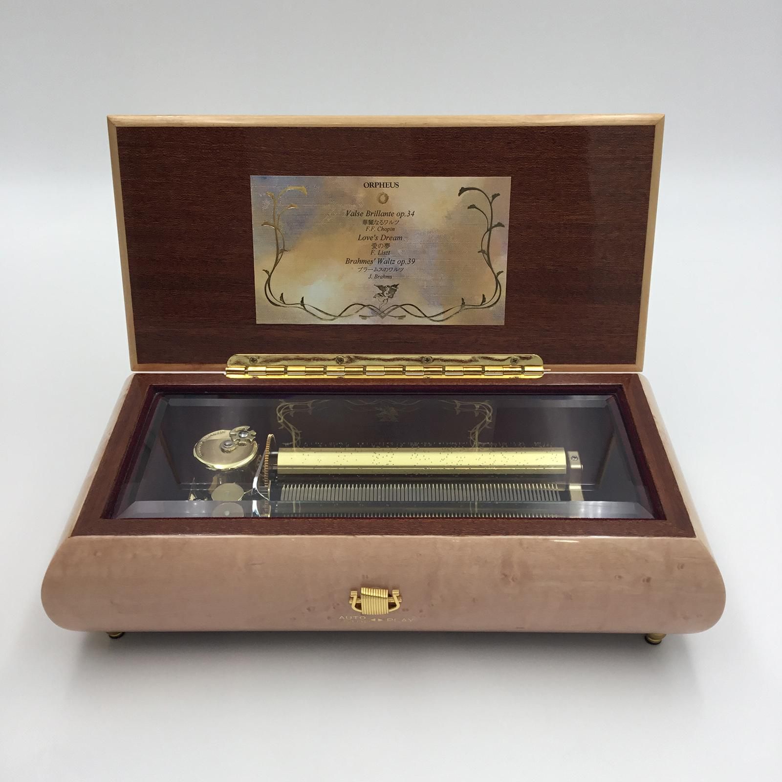 新品72弁シンフォジャズ ♪ラプソディインブルー3Pオルゴール720