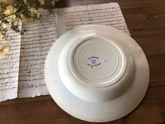 フランス/クレイユ・エ・モントロー（Creilet Montereau)COLBERT深皿