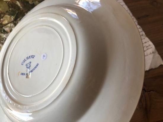 フランス/クレイユ・エ・モントロー（Creilet Montereau)COLBERT深皿