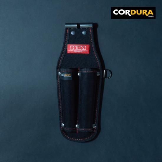 KCS-215PNDX／CORDURA1000d生地 SUS補強入型押ドライバー2Pホルダー