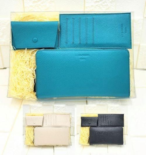 ラウンド束入れ・単カード・小物入れ3点セット - 18ohako