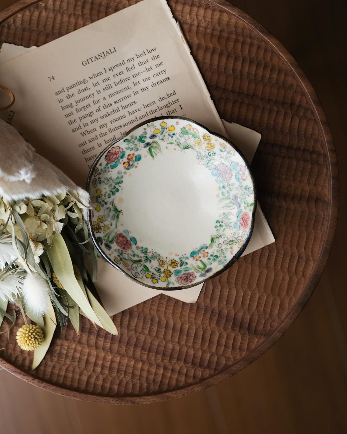 八木淳史・八木幸子（ははみや） flower garden／豆皿 - alltid