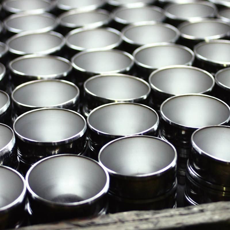 SUSCUP鎚＞サス鎚目2重ぐい呑み内金 70ml | 18-8ステンレス製で内面