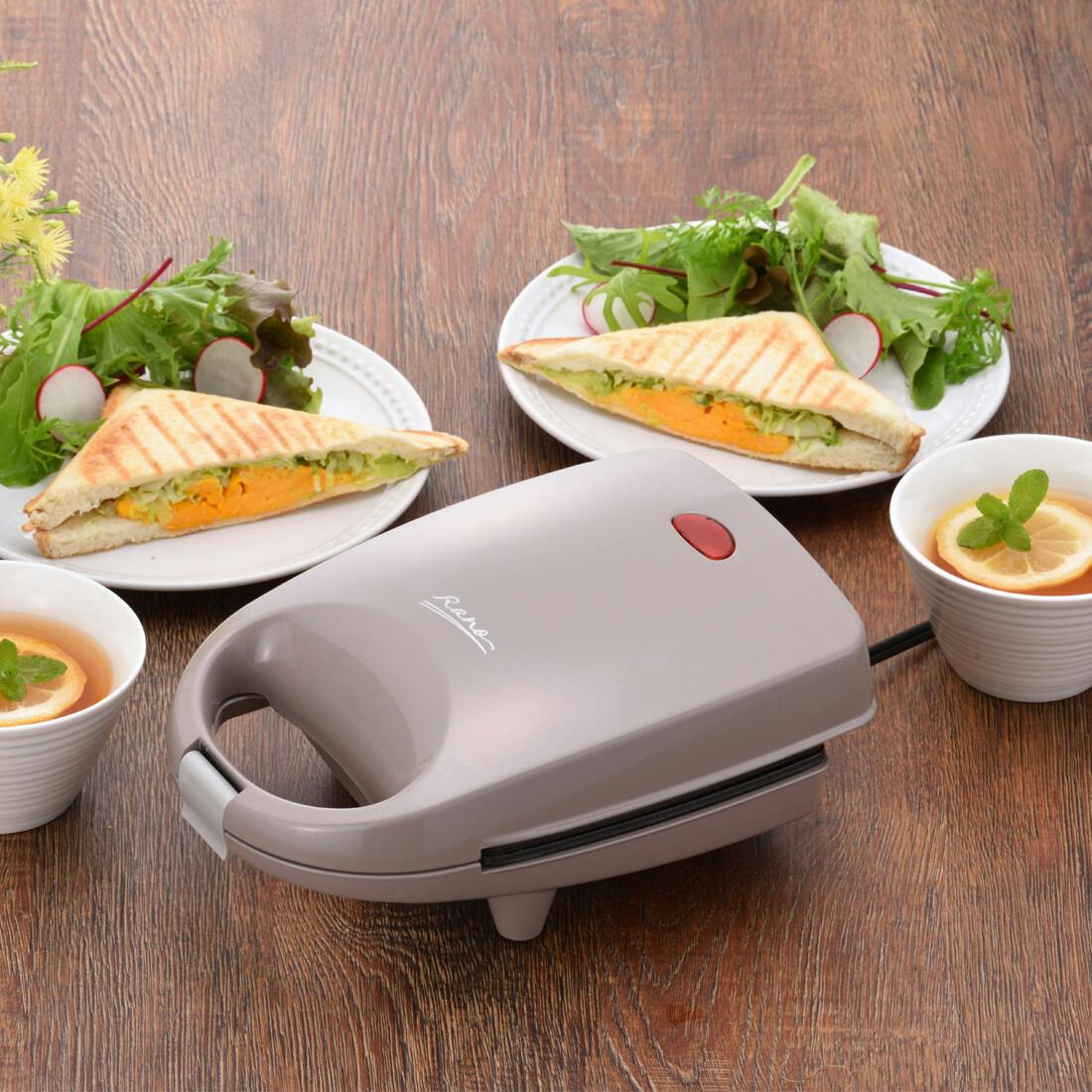 ラノー ワイドホットサンドメーカー S MJ-0641 フッ素樹脂加工 ミミ