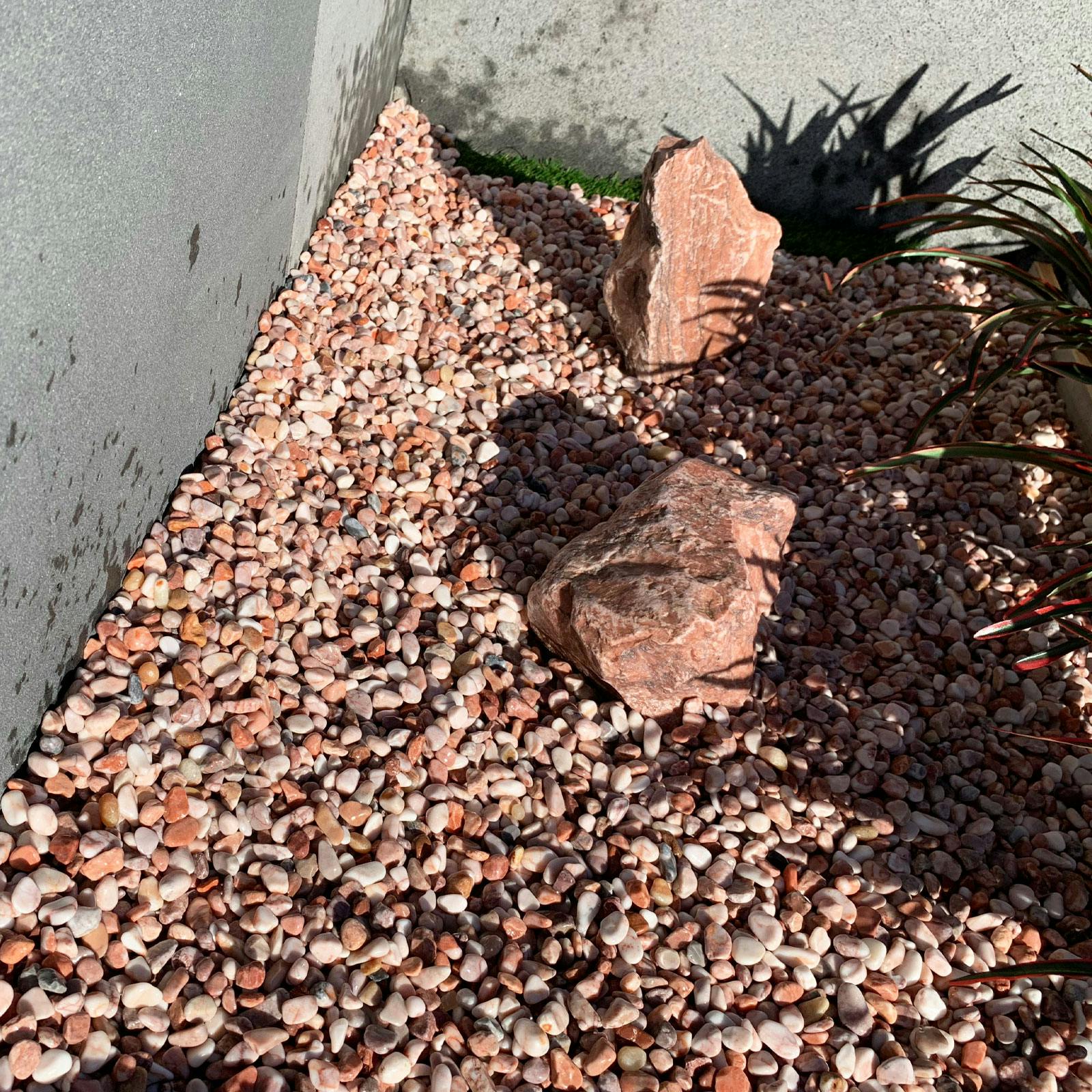 TAIKOH 美仙ピンク 3分 6-10mm 10kg 天然大理石 化粧砂利 ピンク 桃色