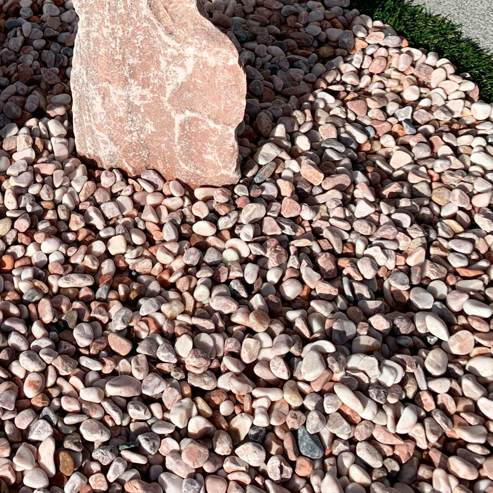 TAIKOH 美仙ピンク 3分 6-10mm 10kg 天然大理石 化粧砂利 ピンク 桃色