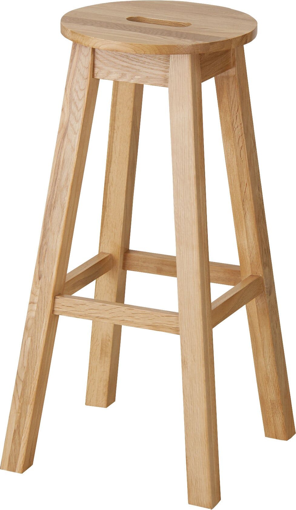 東谷 Room Essence ヘンリー 丸ハイスツール ナチュラル Size：35×35