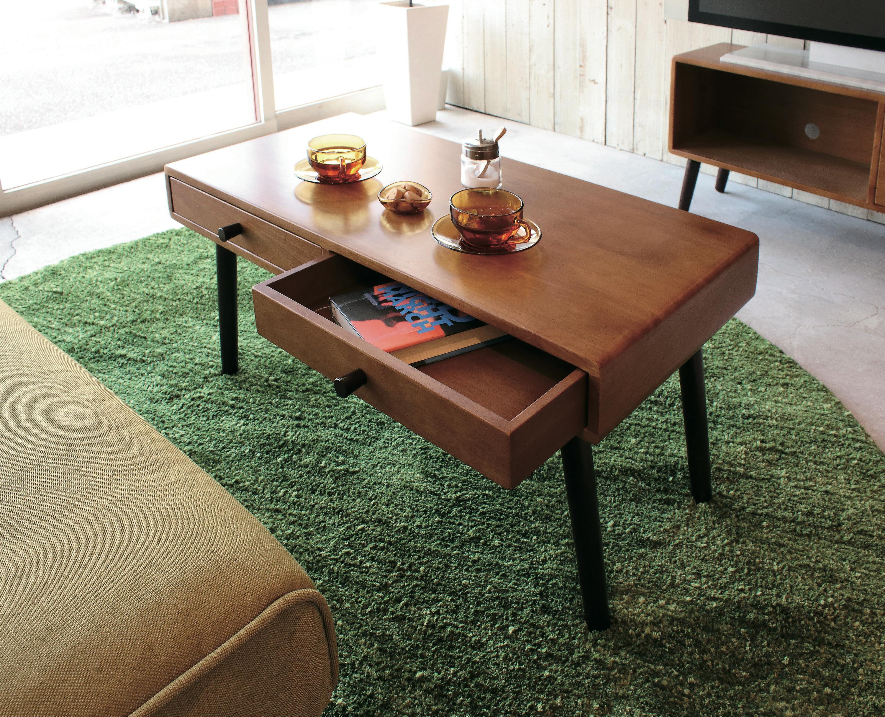 UTILITY KOEKI KOKOA-T ココアテーブル 80×40×38 引出内寸：34.5×36.5