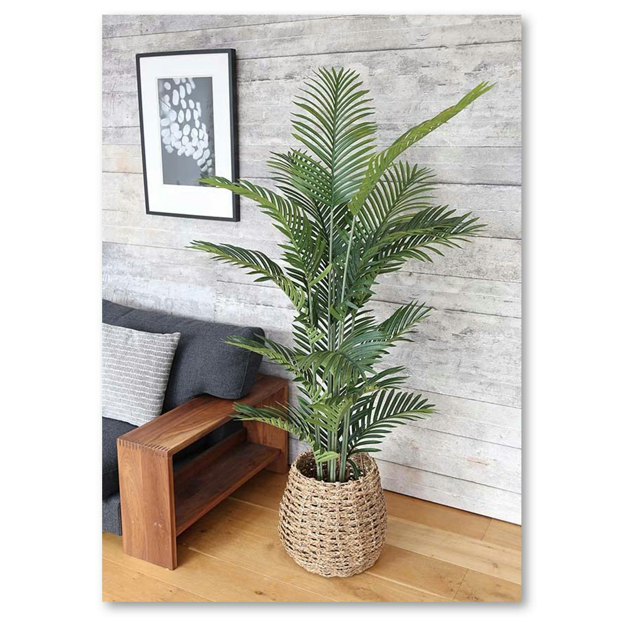 GREEN COFFRET アレカヤシ180cm 人工観葉植物 フェイクグリーン