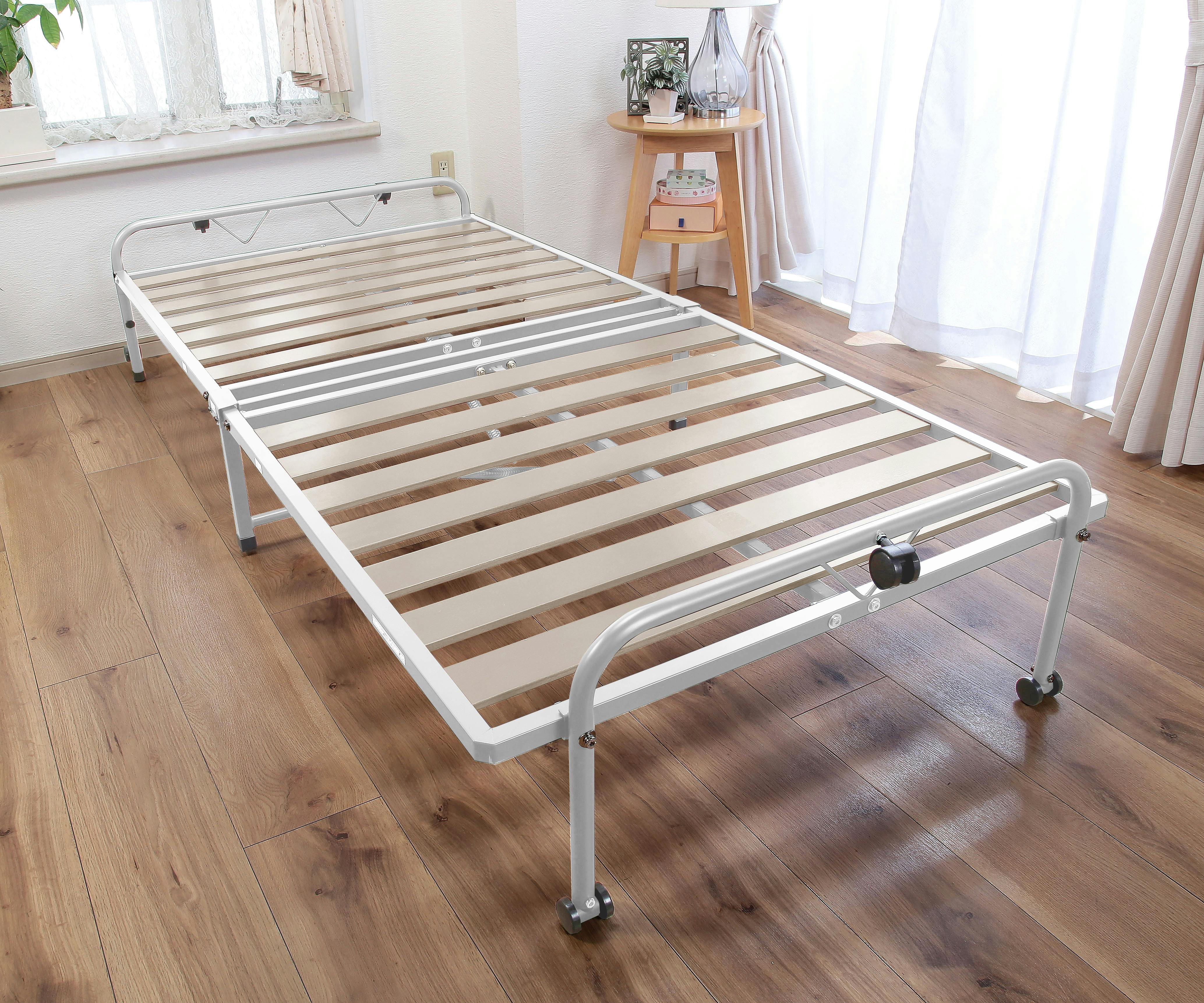 Vita 折りたたみスノコベッド ナチュラル VT-005-01-NA ベッド 寝室