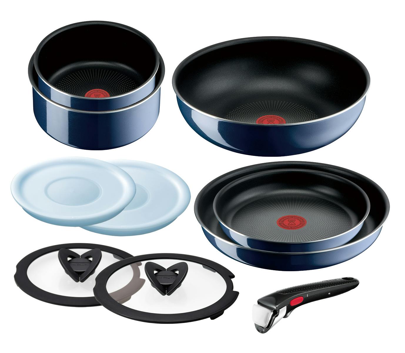 T-fal インジニオ ロイヤルブルー10点セット ブルー L43791 ガス火専用