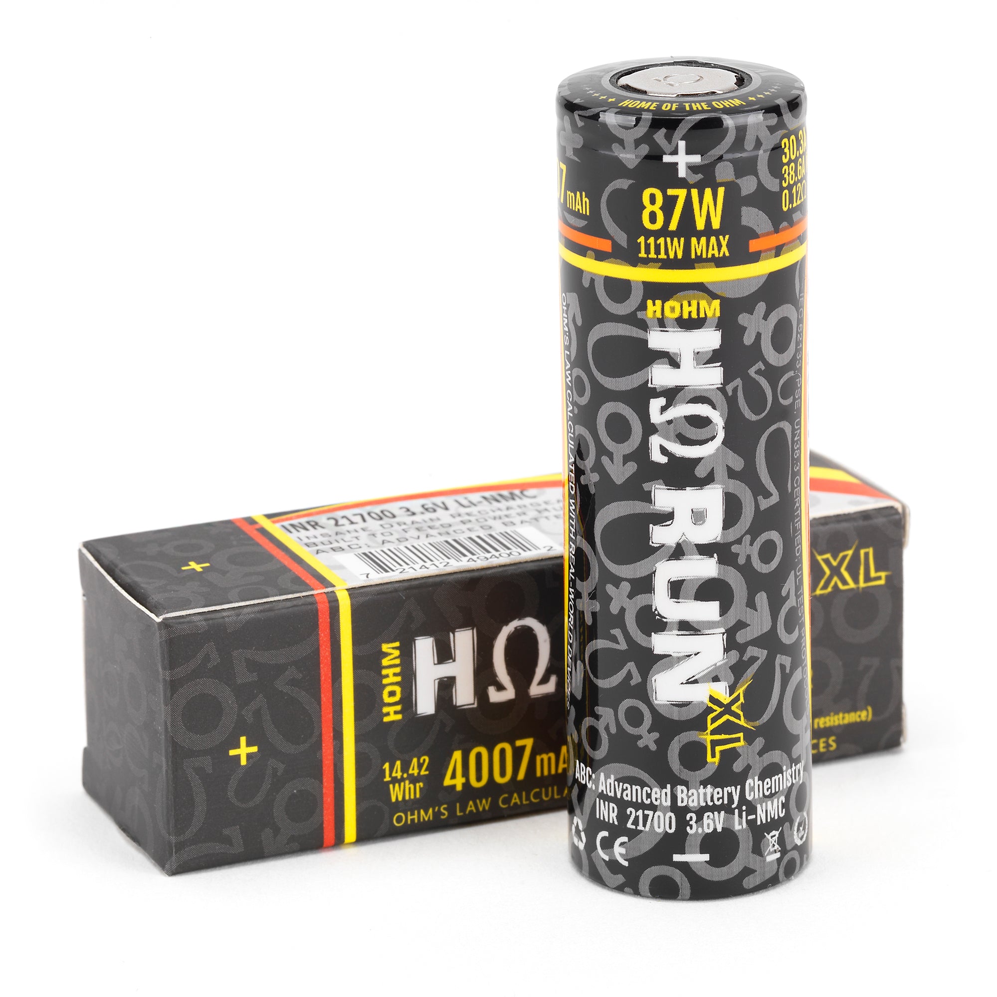 Hohm Run XL 21700 High-Capacity 4007mAh Cell