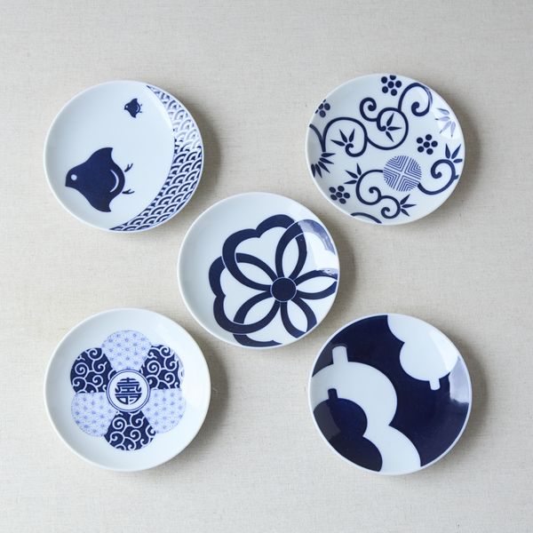 KIHARA/Mamezara 5種セット（吉祥紋様） -日本の伝統的な縁起物を