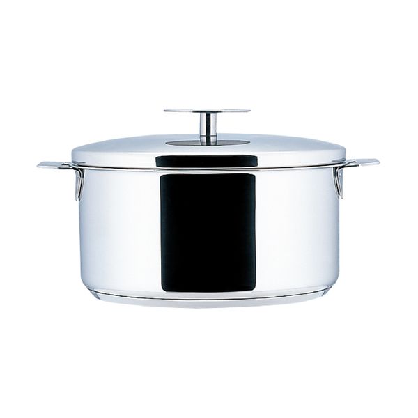 CRISTEL/グラフィット 深鍋 18cm -収納性抜群！ハンドル着脱式の