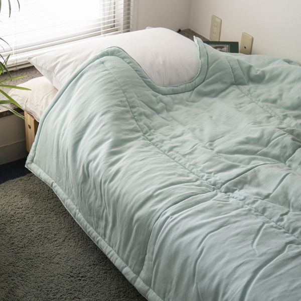 洛中 高岡屋/スフレガーゼ くびくり 薄掛けふとん -肩からしっかり