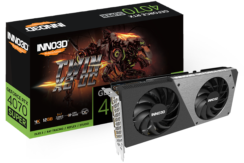 INNO3D GEFORCE RTX™ 4070 SUPER TWIN X2 OC | INNO3D - GRAPHICS CARDS