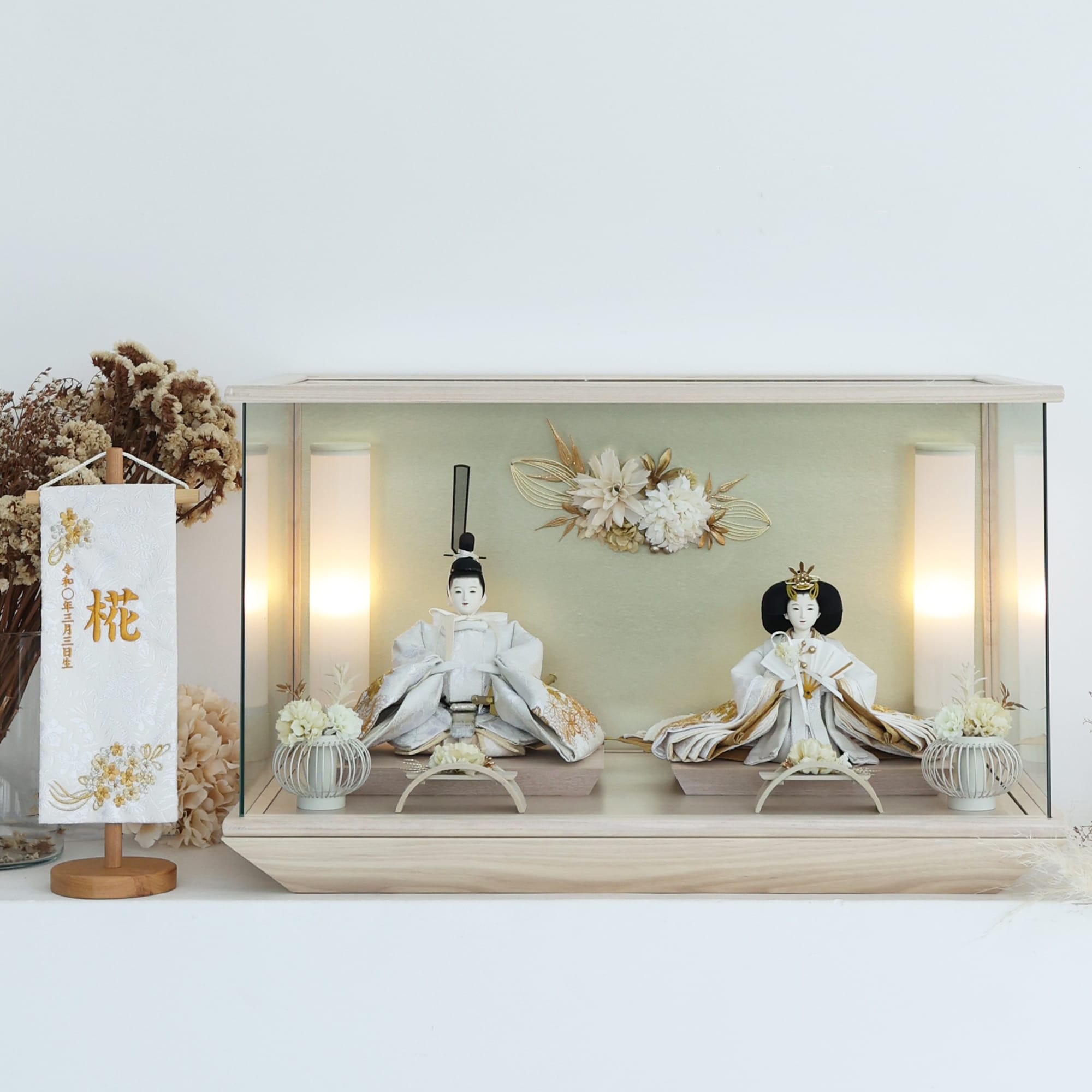 祈ドールの雛人形｜花蓮｜ケース飾り ｜雛人形（ひなにんぎょう）の祈