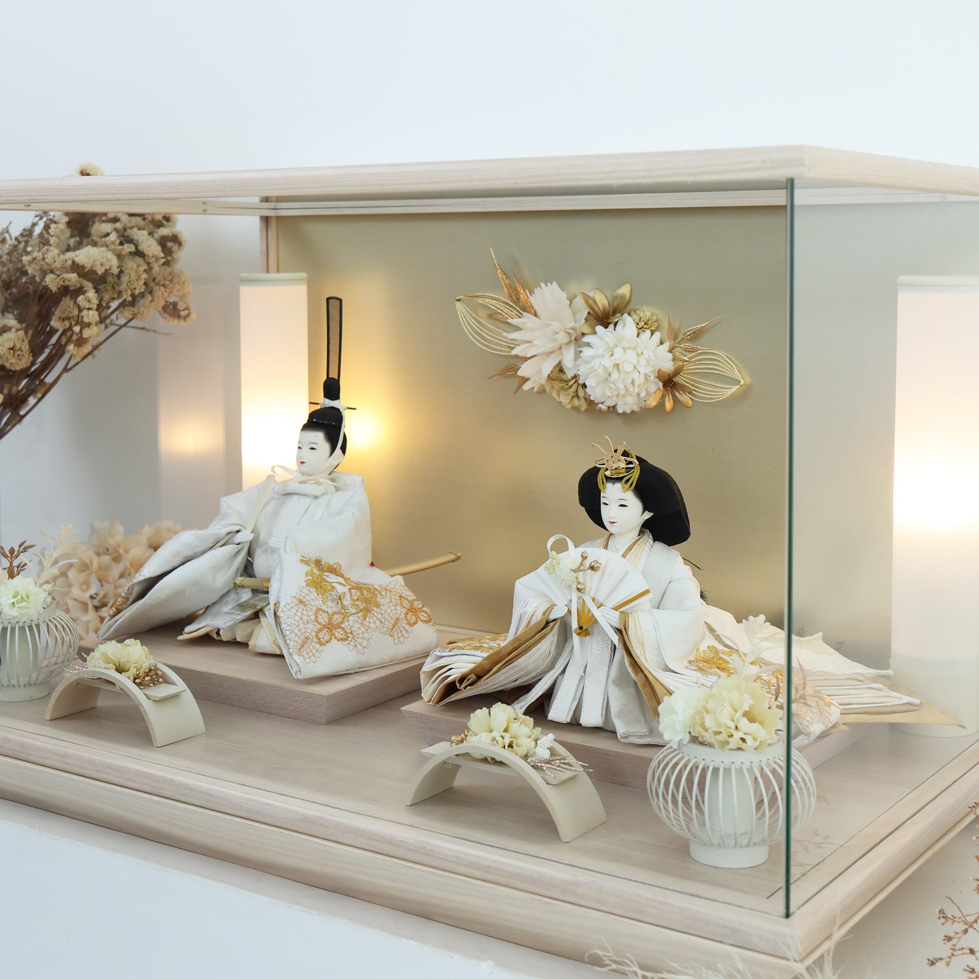 祈ドールの雛人形｜花蓮｜ケース飾り ｜雛人形（ひなにんぎょう）の祈