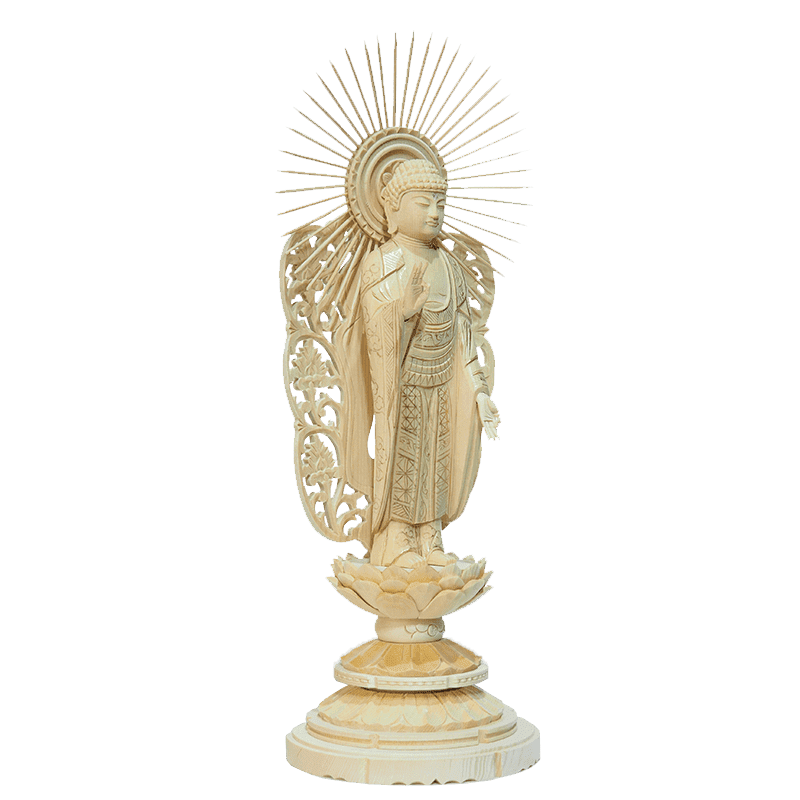 INORI STYLE NAGOYA / 【浄土真宗本願寺派 西】桧 立弥陀 丸台座 金泥書