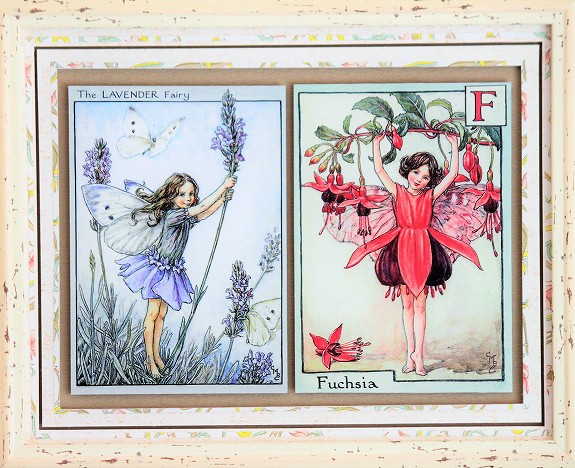 フラワーフェアリーの素敵なフレンチシャビーフレームA（ラベンダーと