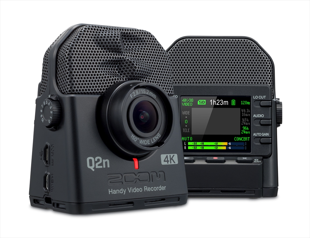 ZOOM Q2n-4K | ミュージシャンのための4K対応＋高音質ビデオカメラ