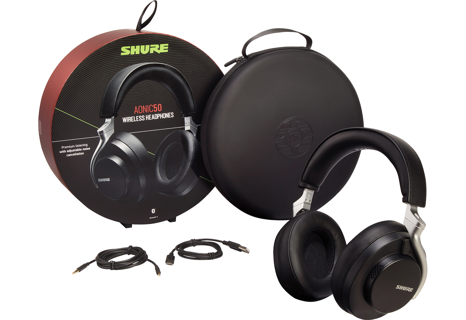 Shure AONIC 50 | ノイキャン搭載ワイヤレスヘッドホン！有線接続も