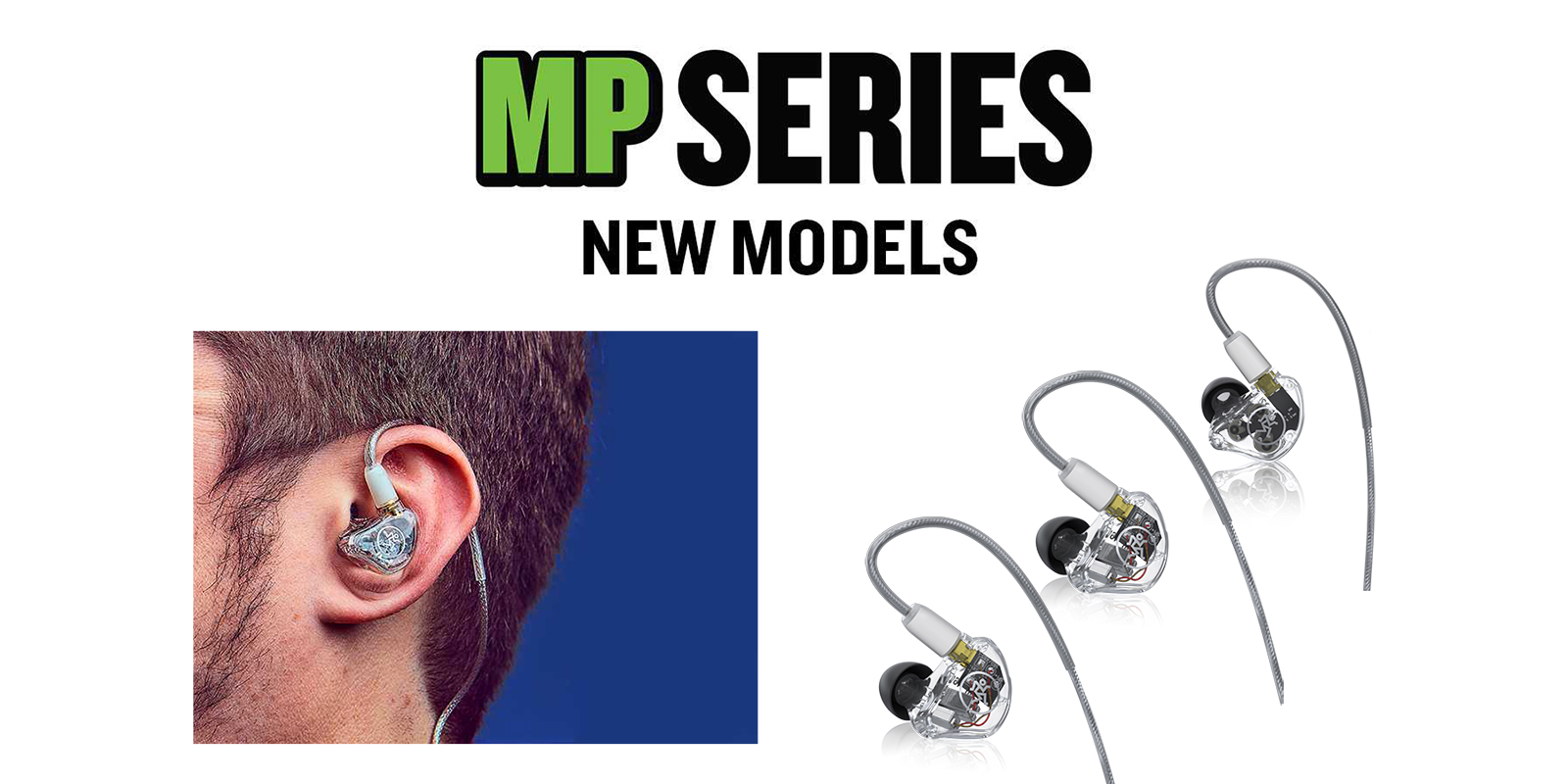Mackie MP-320 / MP-360 / MP-460 | 高遮音性モニターイヤホン